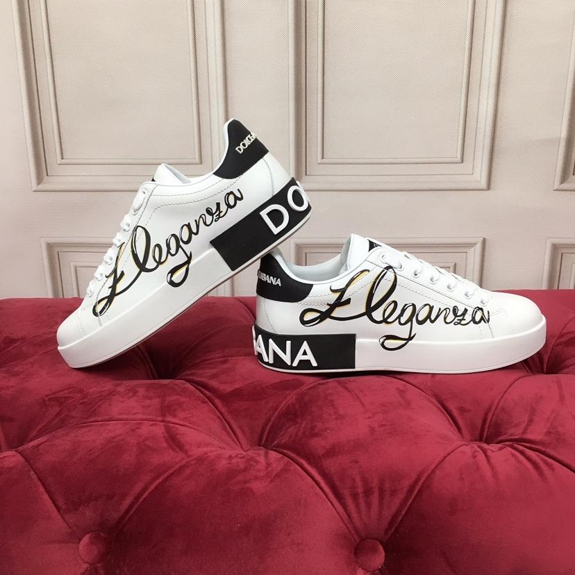 Dolce & Gabbana Portofino 'Eleganza Print - White Black' - FashionPlug