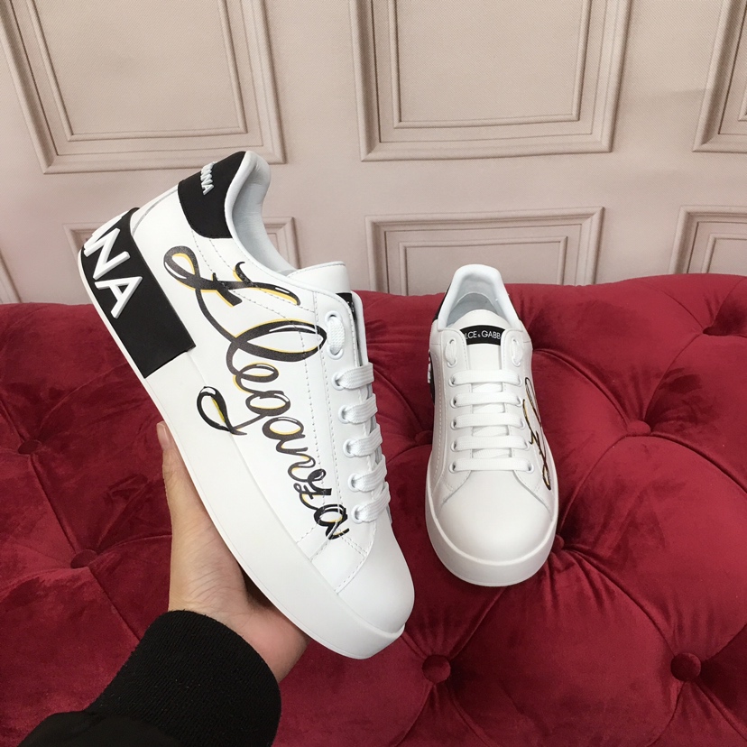Dolce & Gabbana Portofino 'Eleganza Print - White Black' - FashionPlug