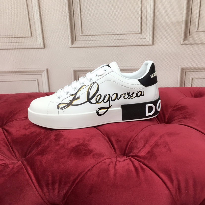 Dolce & Gabbana Portofino 'Eleganza Print - White Black' - FashionPlug