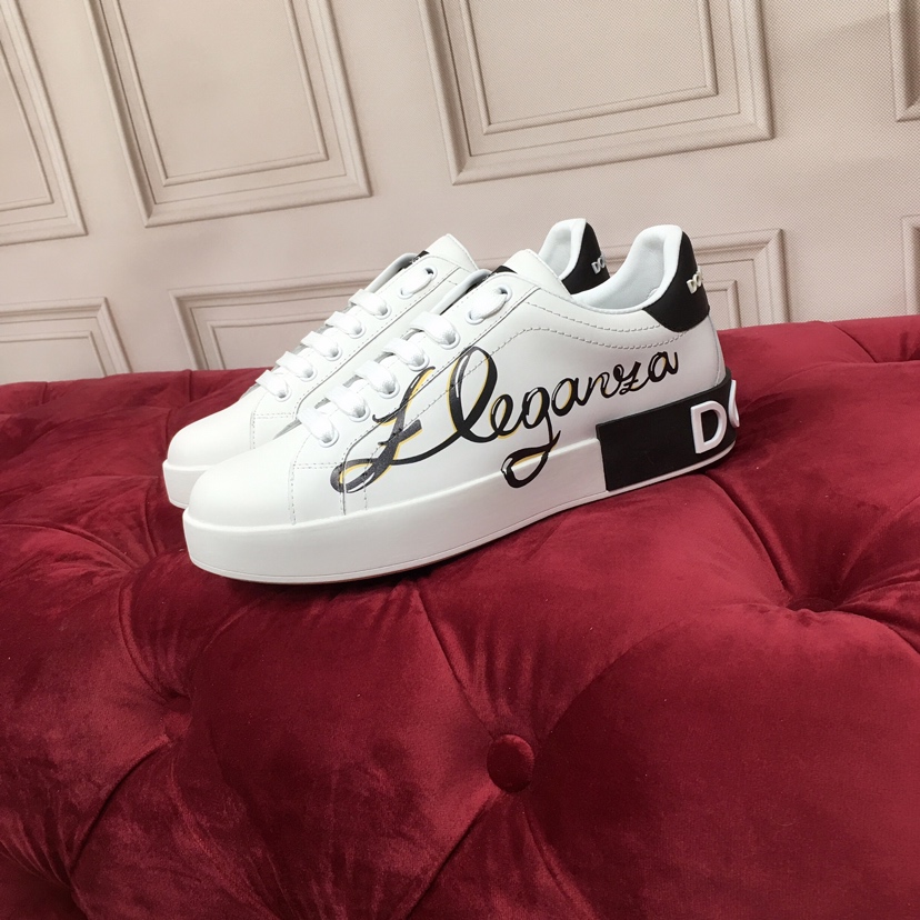 Dolce & Gabbana Portofino 'Eleganza Print - White Black' - FashionPlug