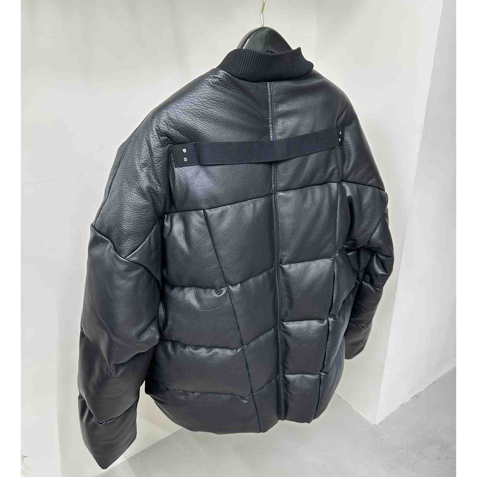 Rick Owens Down Jacket With Zipper - FashionPlug