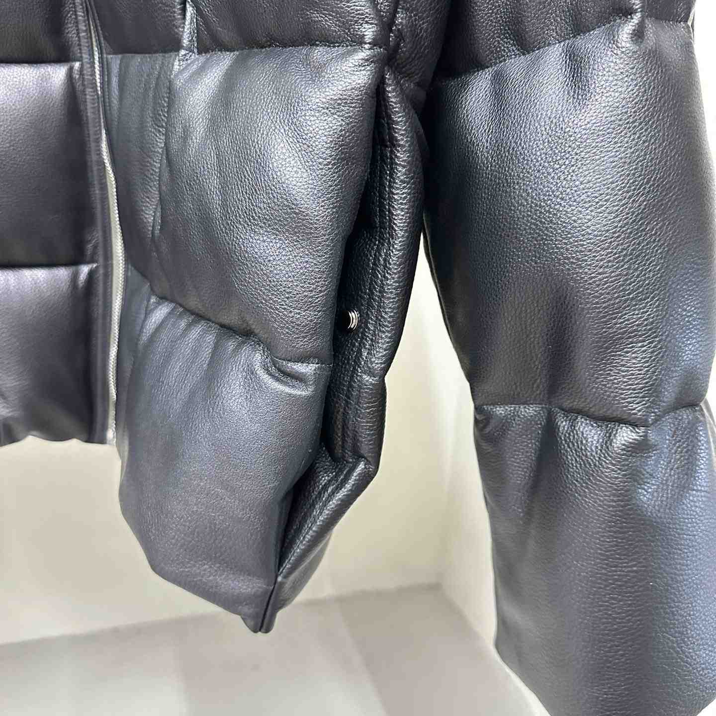 Rick Owens Down Jacket With Zipper - FashionPlug