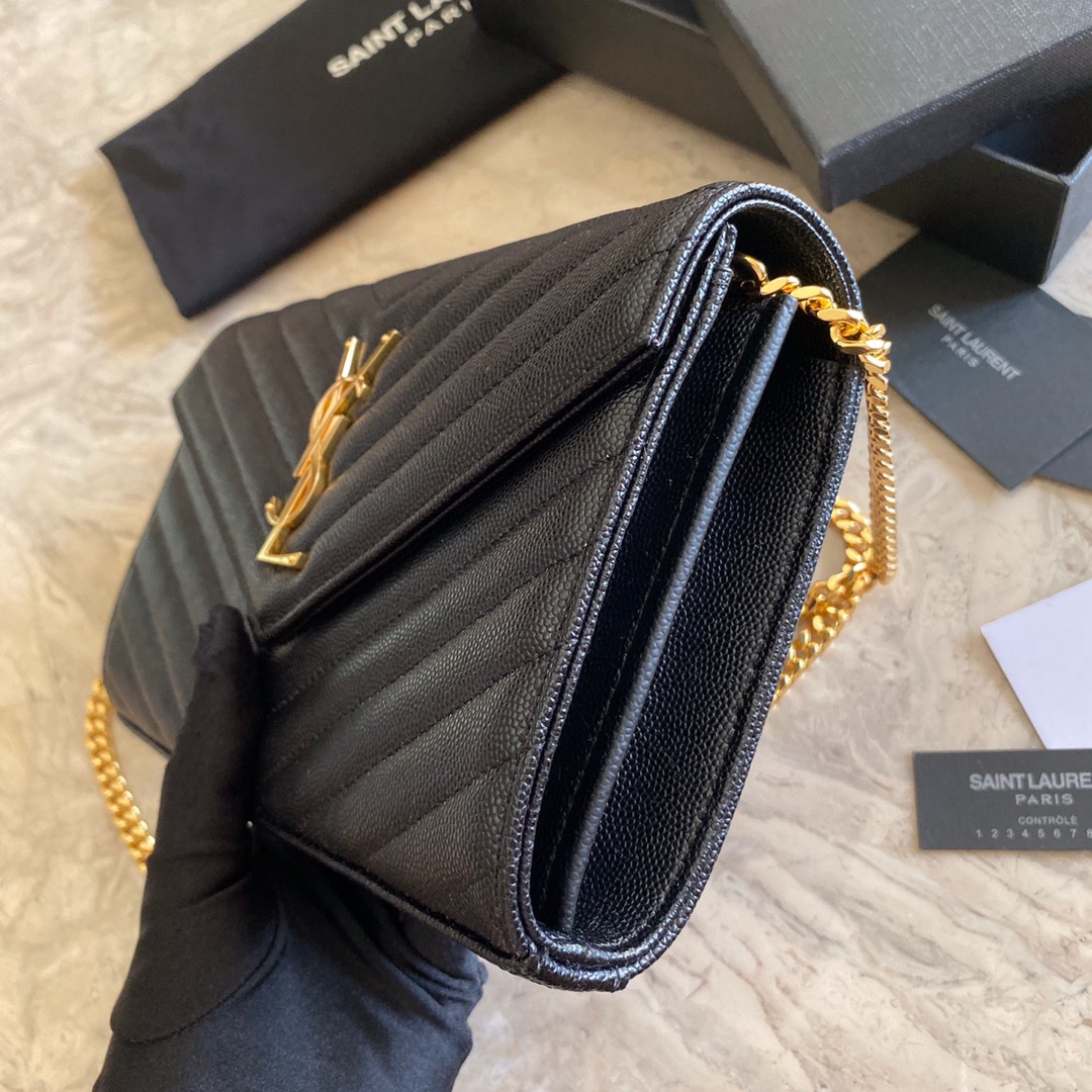 Saint Laurent Chain Wallet (22.5*14*4cm) - FashionPlug