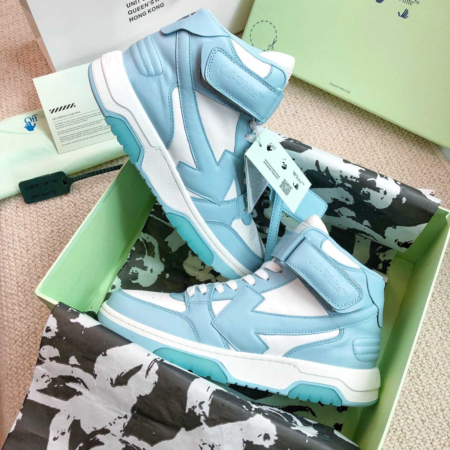 Off White Out Of Office Mid Top Sneaker - FashionPlug