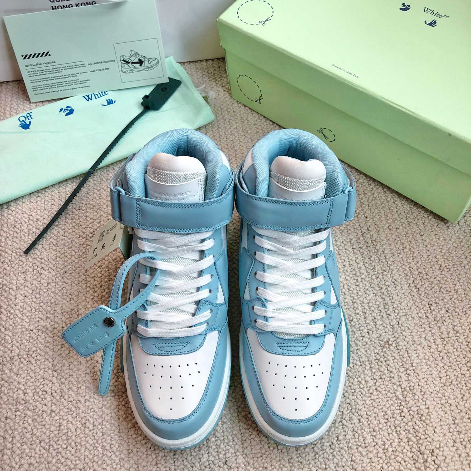 Off White Out Of Office Mid Top Sneaker - FashionPlug