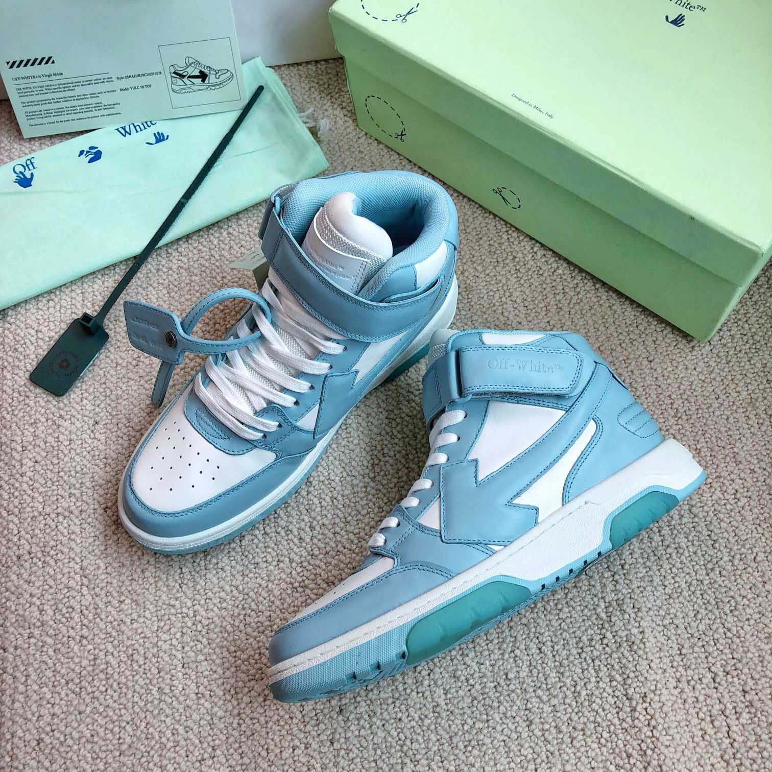 Off White Out Of Office Mid Top Sneaker - FashionPlug
