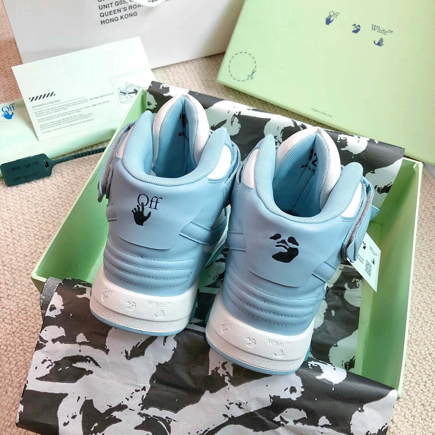 Off White Out Of Office Mid Top Sneaker - FashionPlug