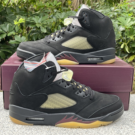 A Ma Maniére x Air Jordan 5 “Black” Sneakers     FD1330-001  - FashionPlug