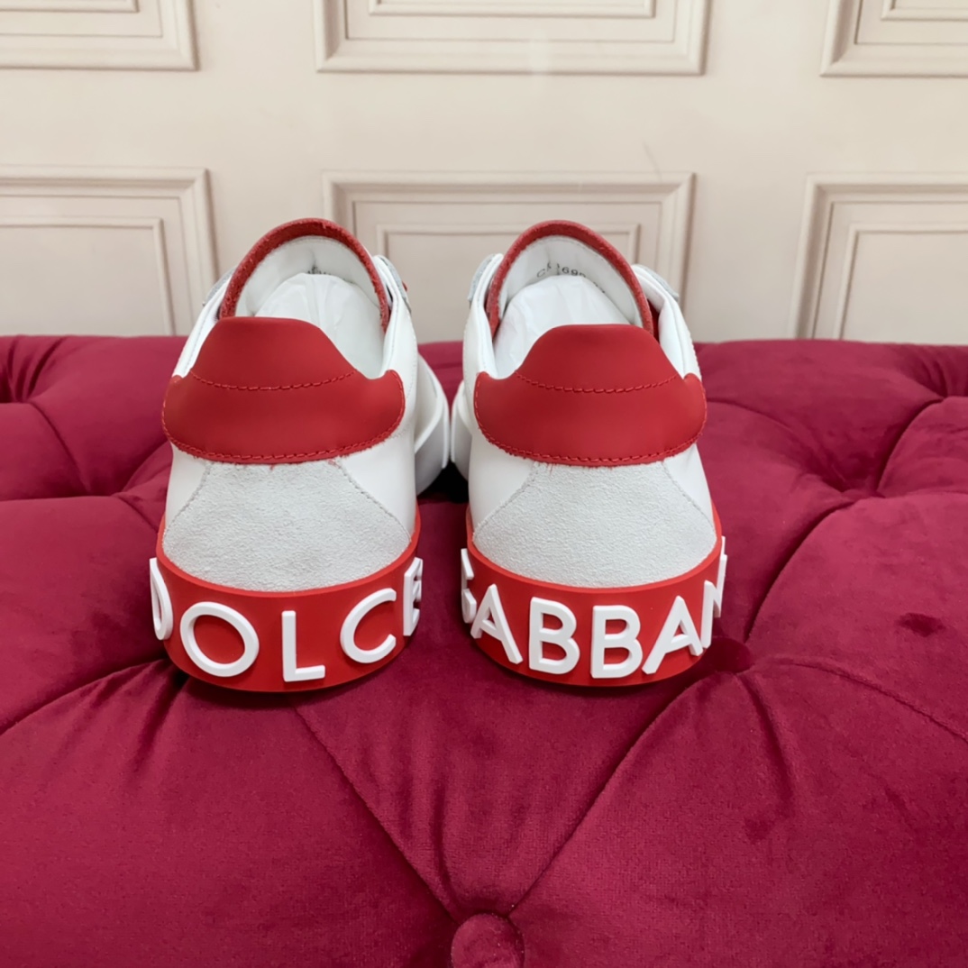Dolce & Gabbana Calfskin Portofino Sneakers - FashionPlug