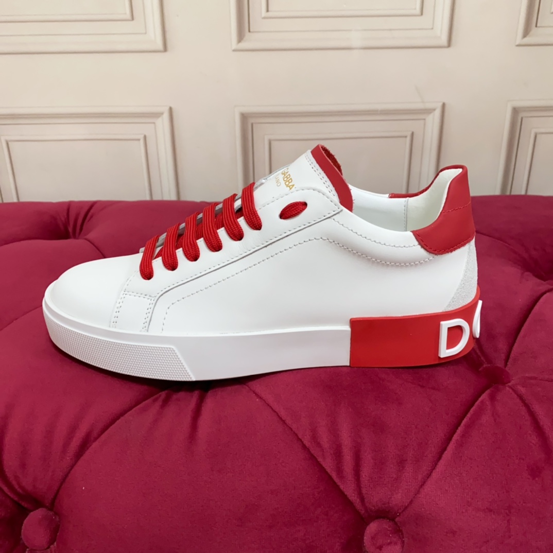 Dolce & Gabbana Calfskin Portofino Sneakers - FashionPlug