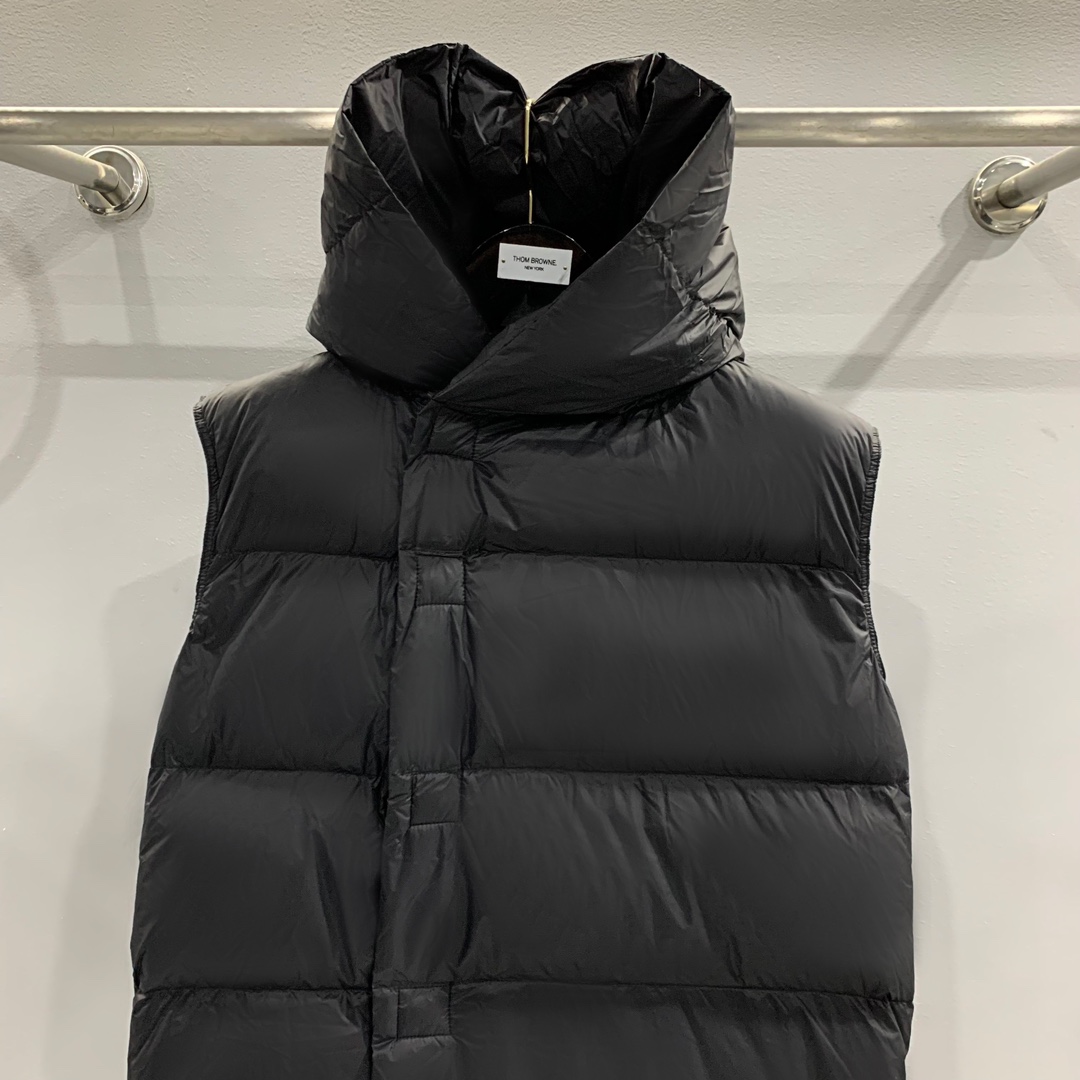 Rick Owens Black Padded Down Vest - FashionPlug