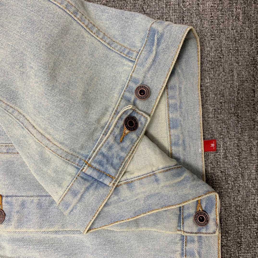 Off-White Denim Oversized Denim Temperature Jacket - FashionPlug