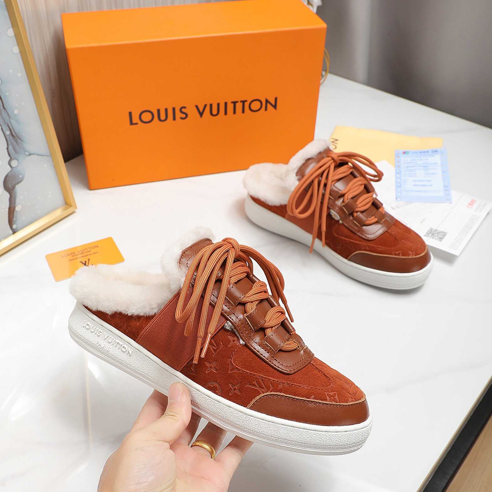 Louis Vuitton Lous Open Back Sneaker - FashionPlug