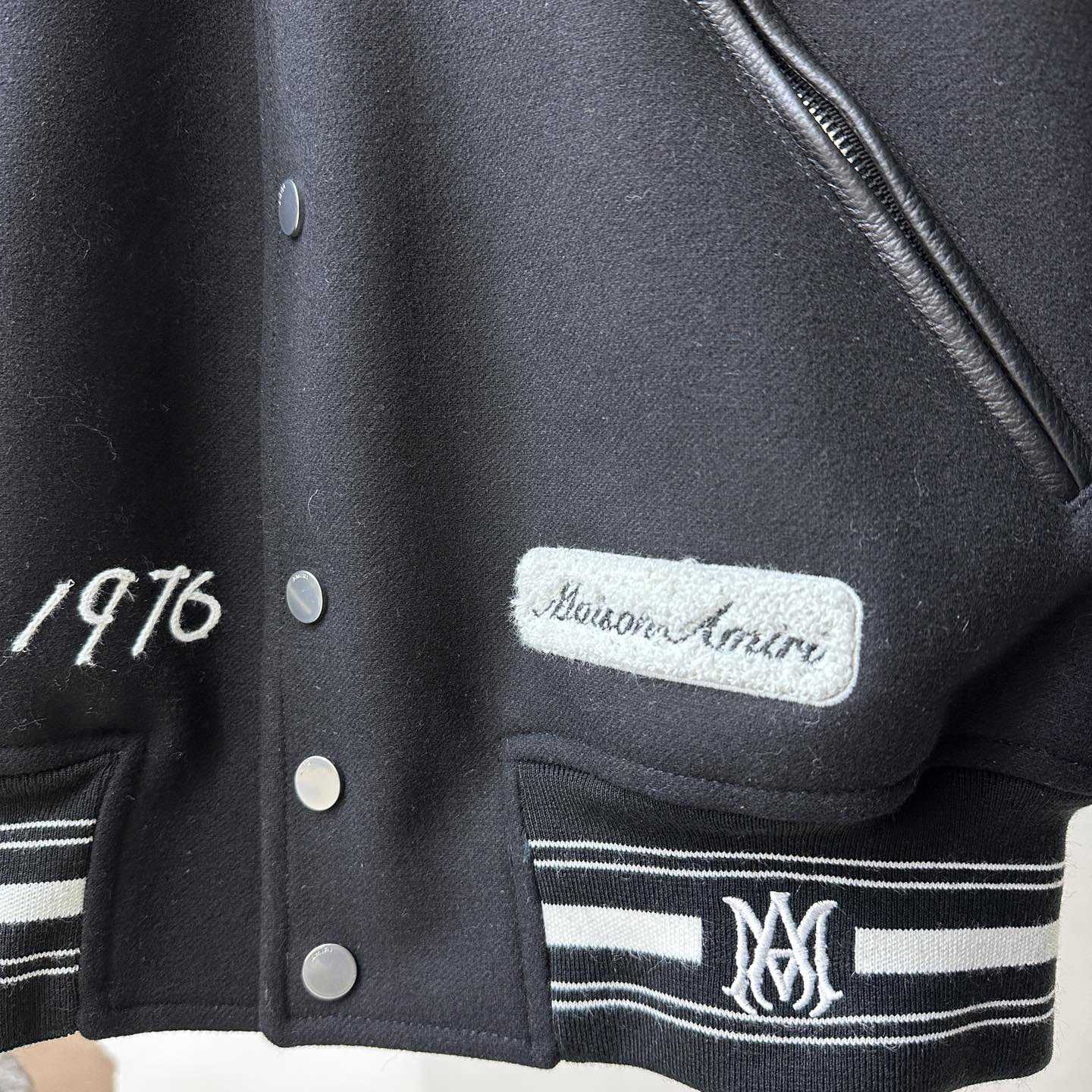 Amiri Bones Varsity Jacket - FashionPlug