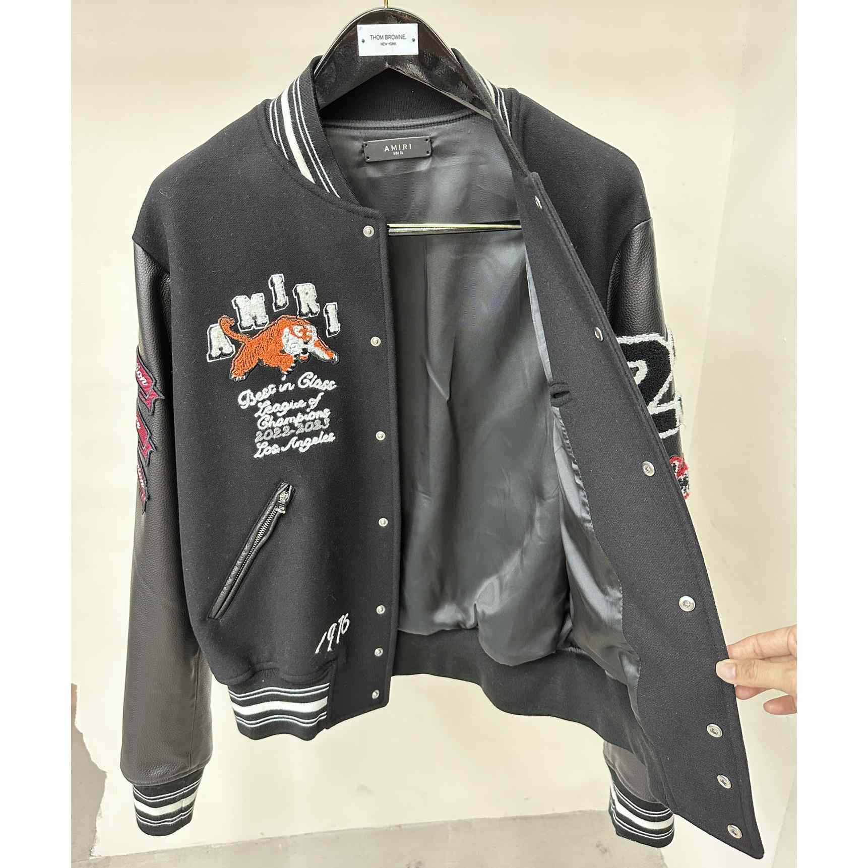Amiri Bones Varsity Jacket - FashionPlug