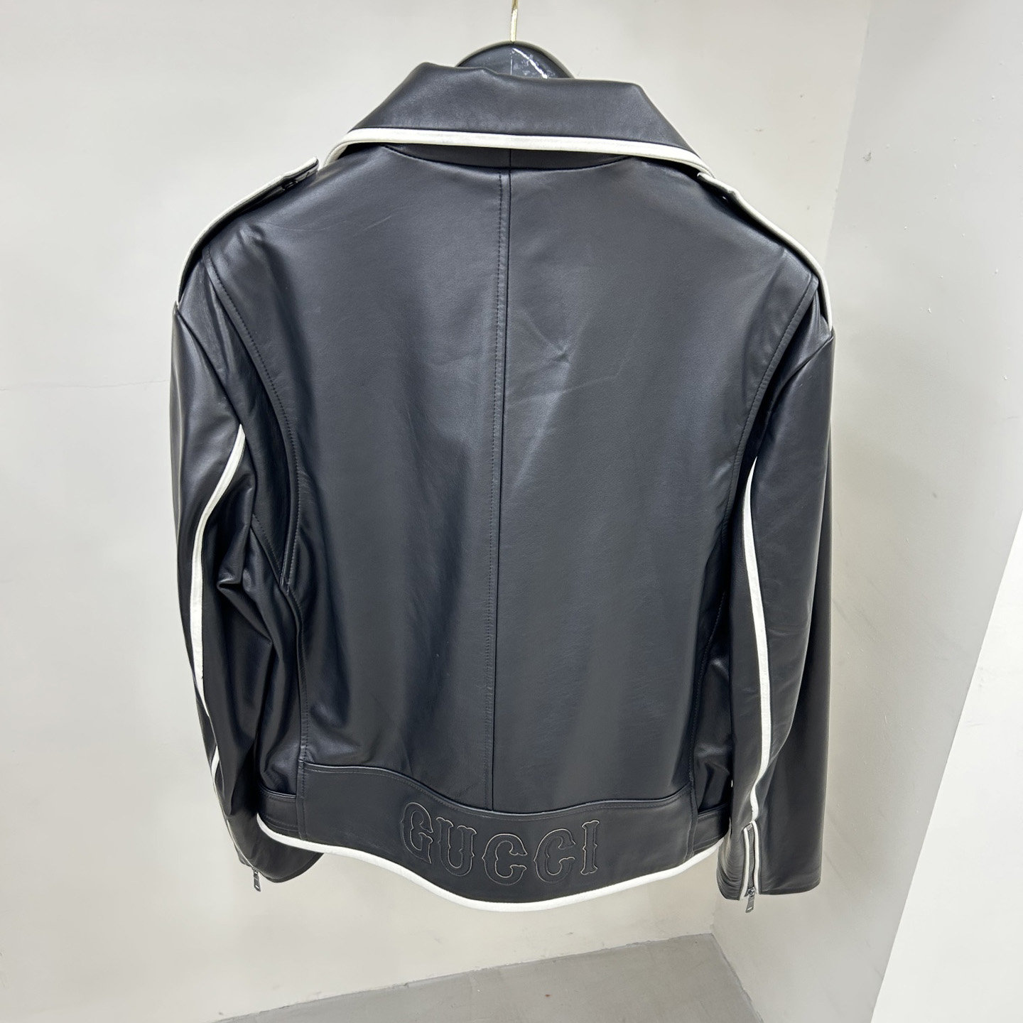 Gucci Leather Jacket - FashionPlug