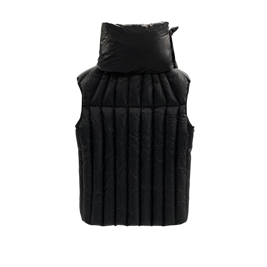 Rick Owens Black Quilted Down Vest - FashionPlug