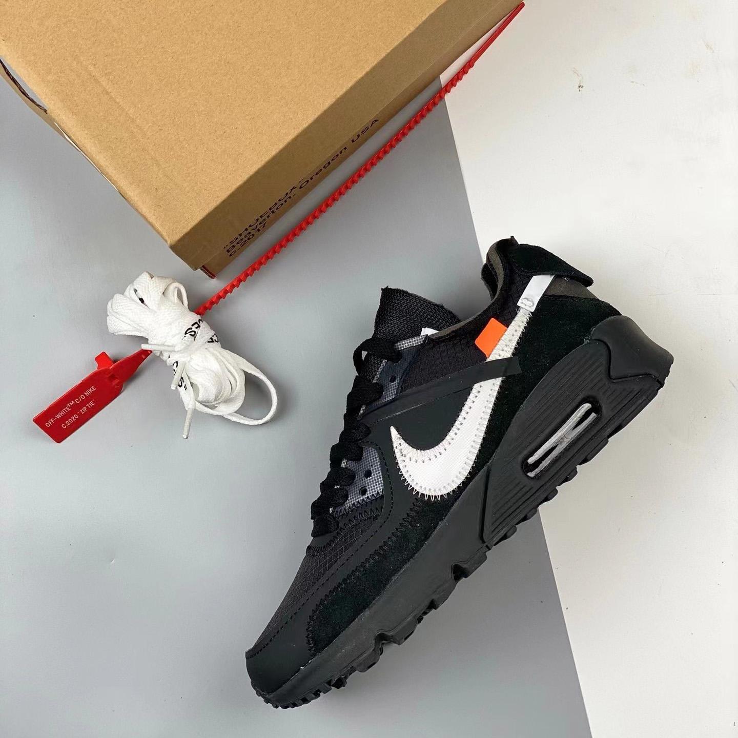 Off-White x Air Max 90 The 10 Sneakers    AA7293-001 - FashionPlug