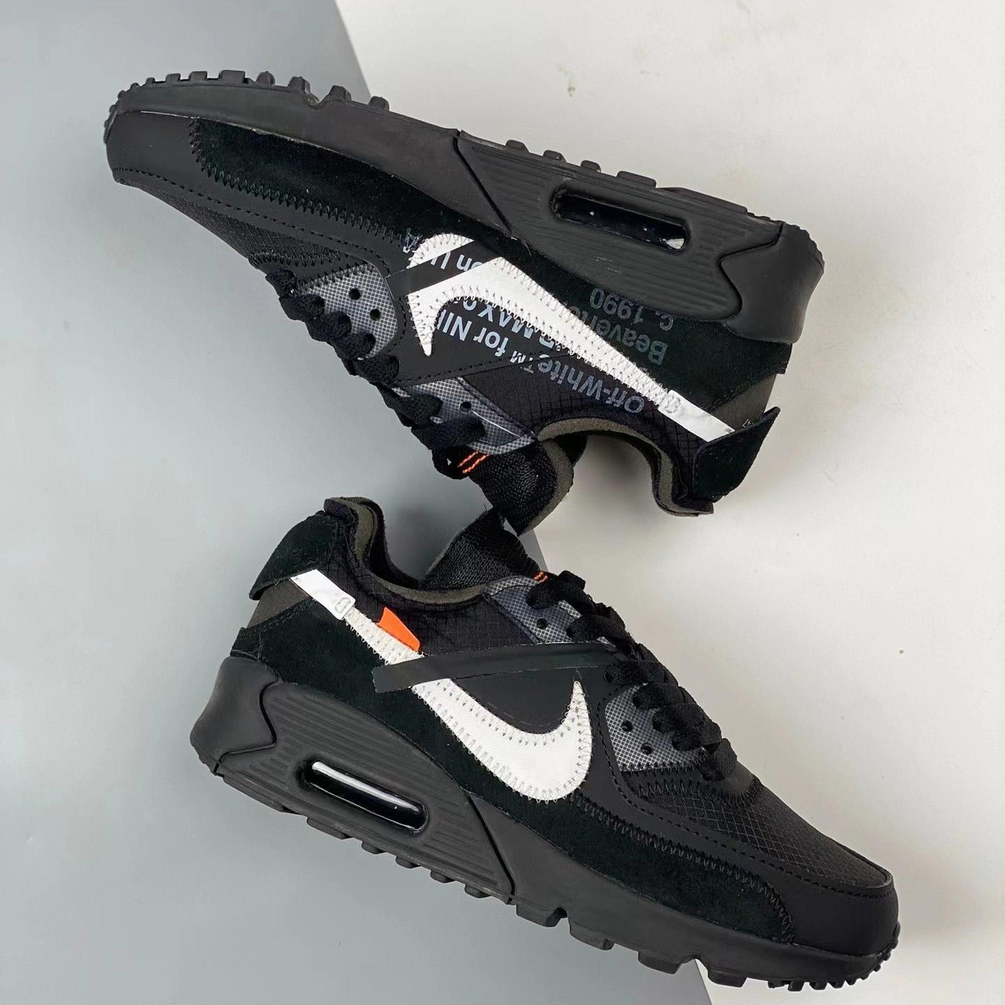 Off-White x Air Max 90 The 10 Sneakers    AA7293-001 - FashionPlug