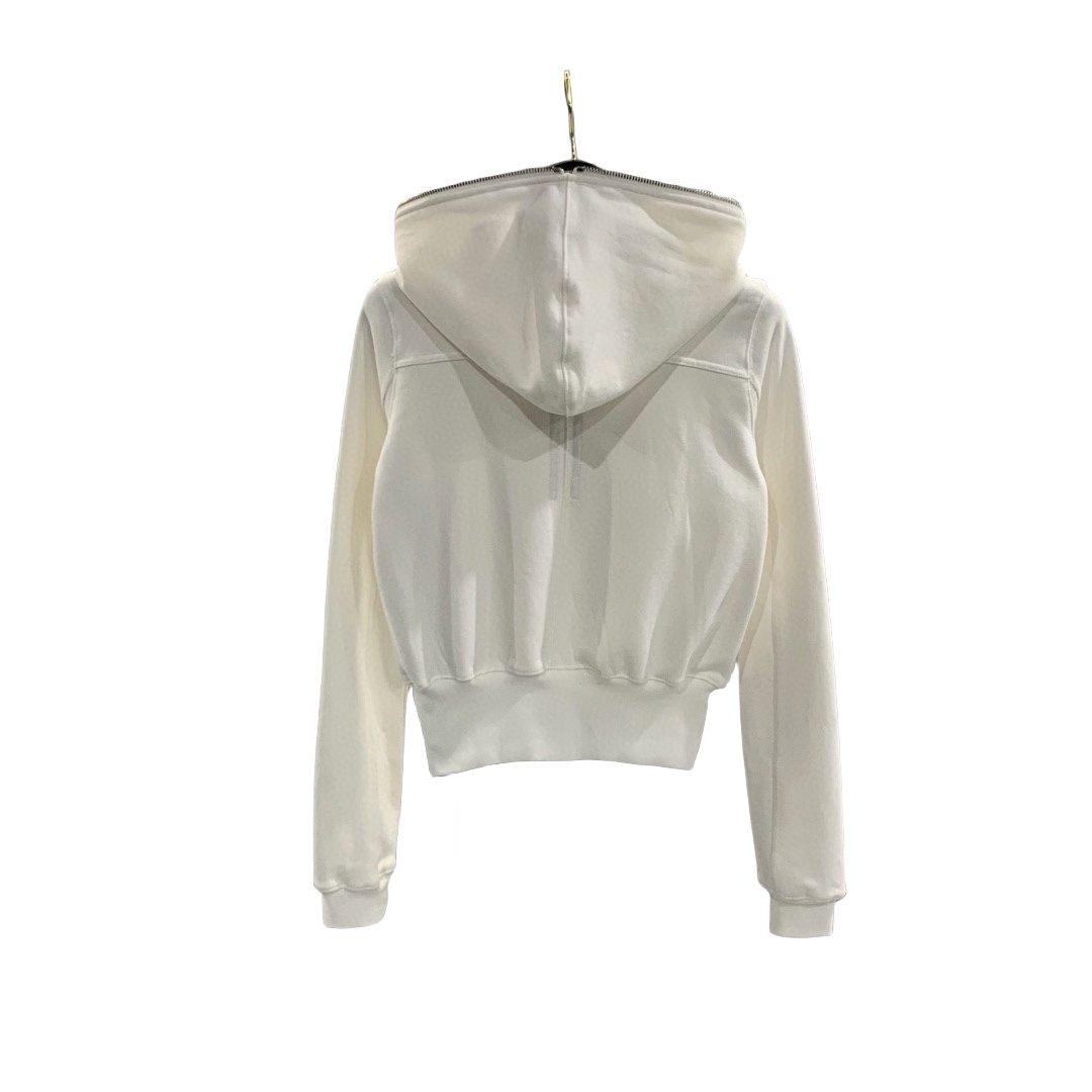 Rick Owens Eyelet-detail Zip-up Hoodie - FashionPlug
