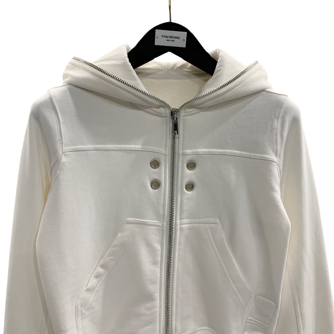 Rick Owens Eyelet-detail Zip-up Hoodie - FashionPlug