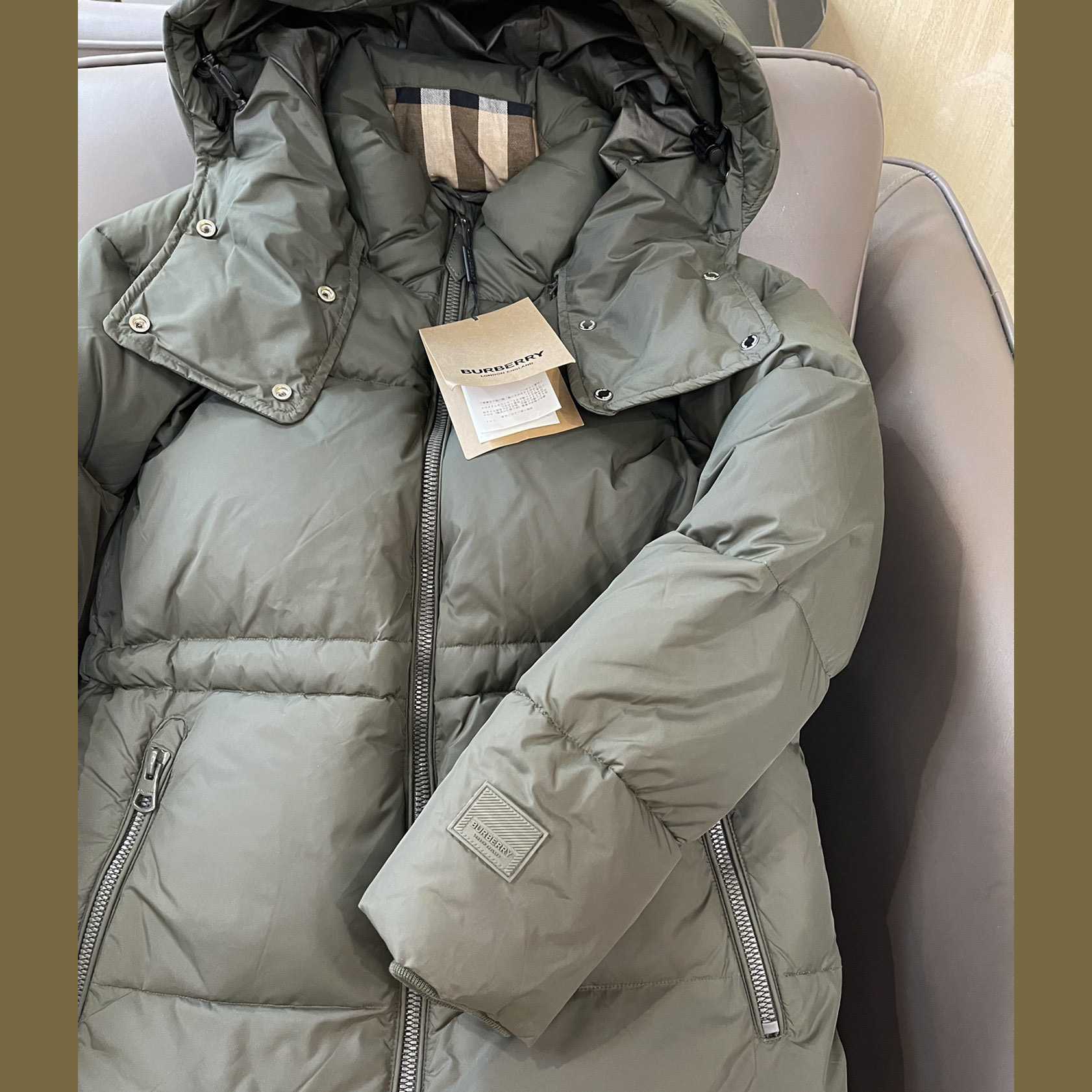Burberry Hooded Down Jacket - FashionPlug