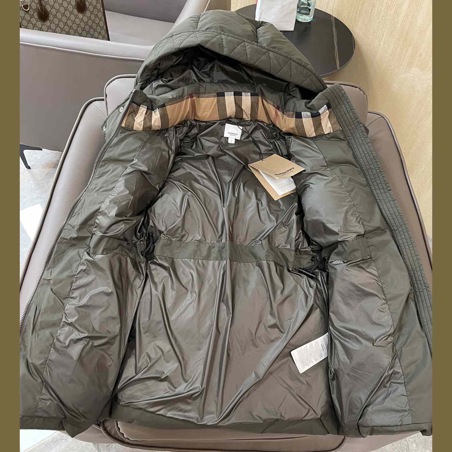 Burberry Hooded Down Jacket - FashionPlug