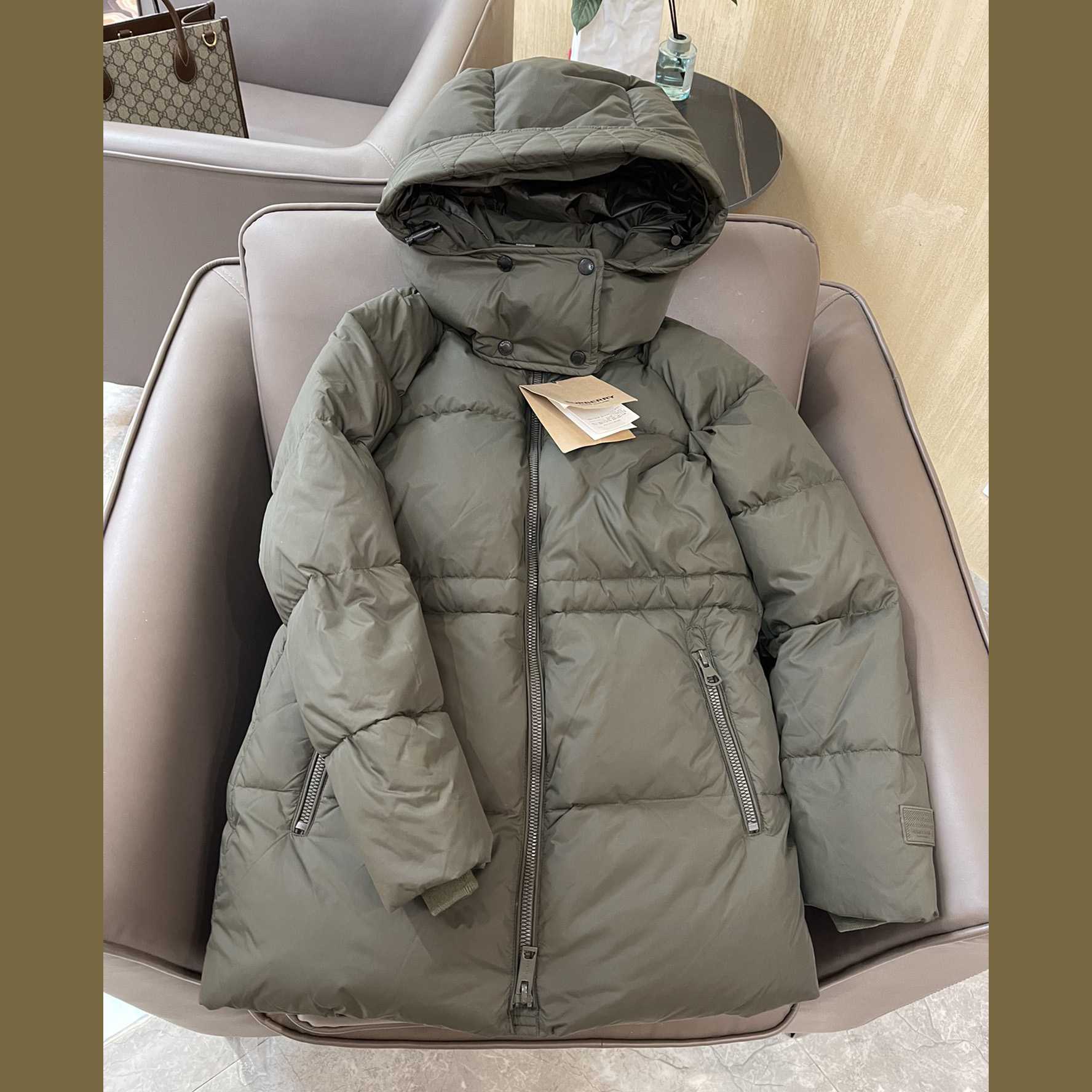 Burberry Hooded Down Jacket - FashionPlug
