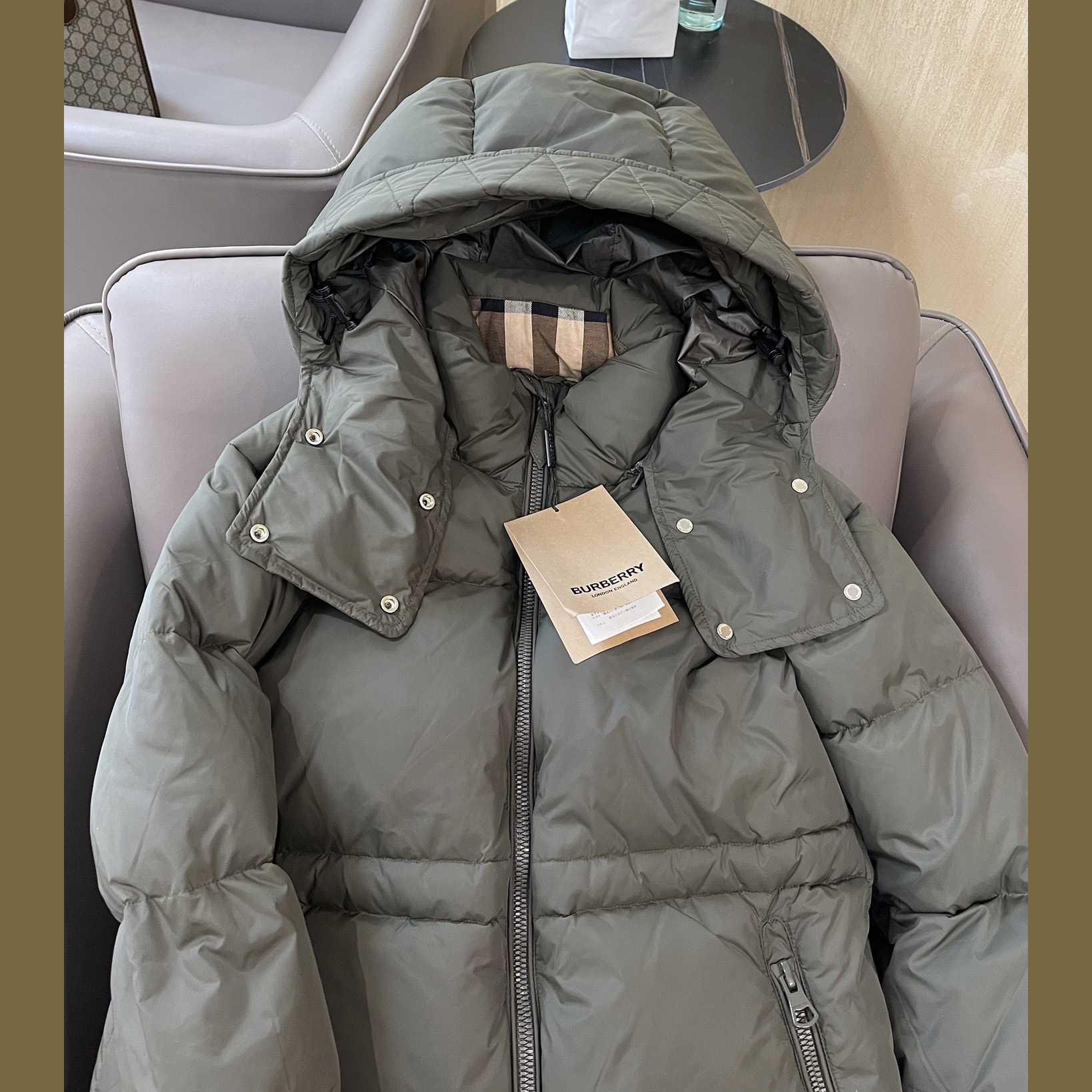 Burberry Hooded Down Jacket - FashionPlug
