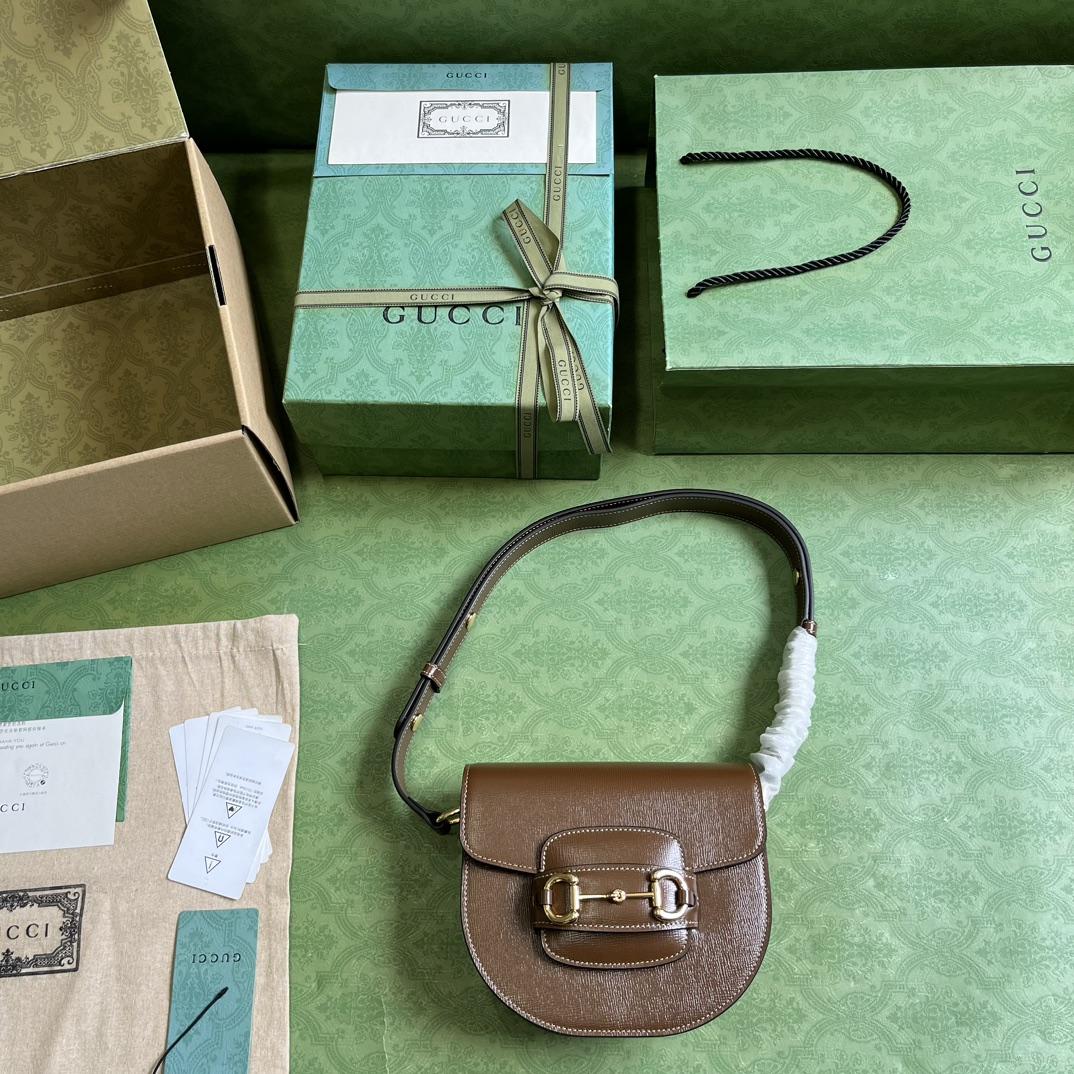 Gucci Horsebit 1955 Mini Rounded Bag (20x 13x 6cm) - FashionPlug