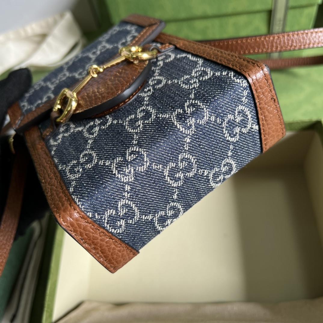 Gucci Horsebit 1955 Mini Bag(11.5-17-4CM) - FashionPlug