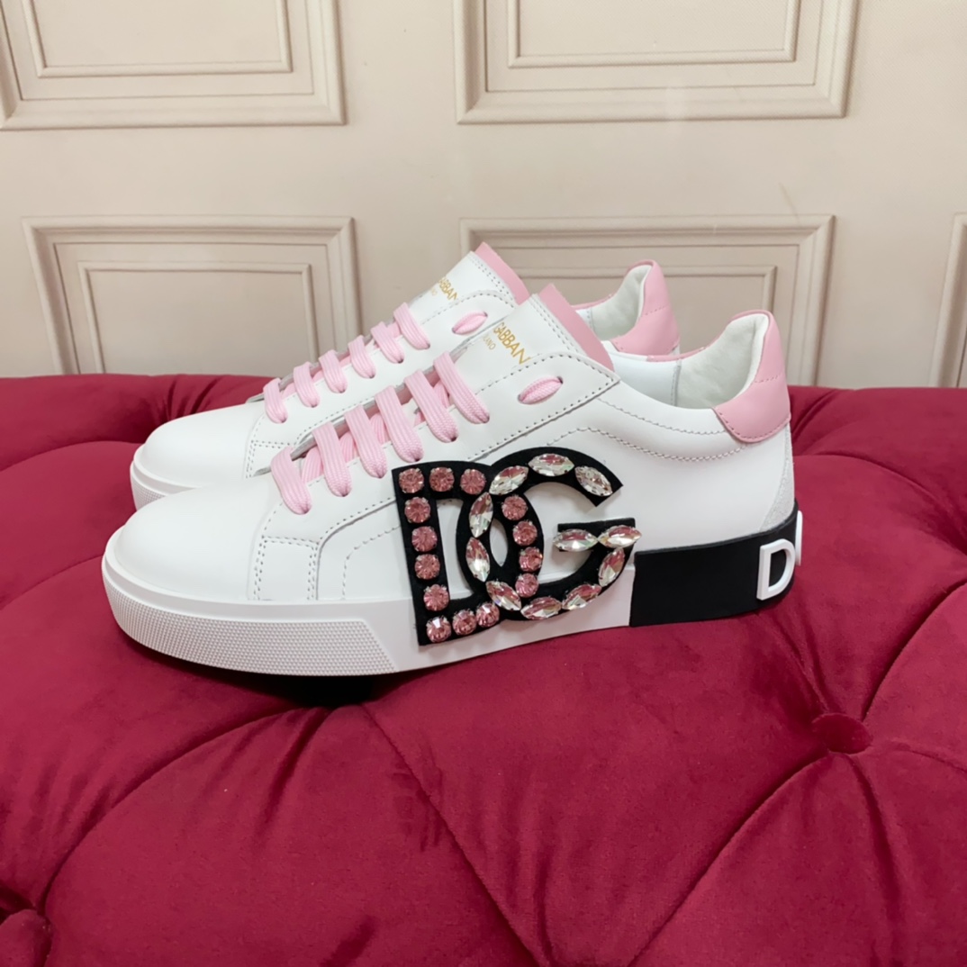 Dolce & Gabbana Calfskin Portofino Sneakers - FashionPlug