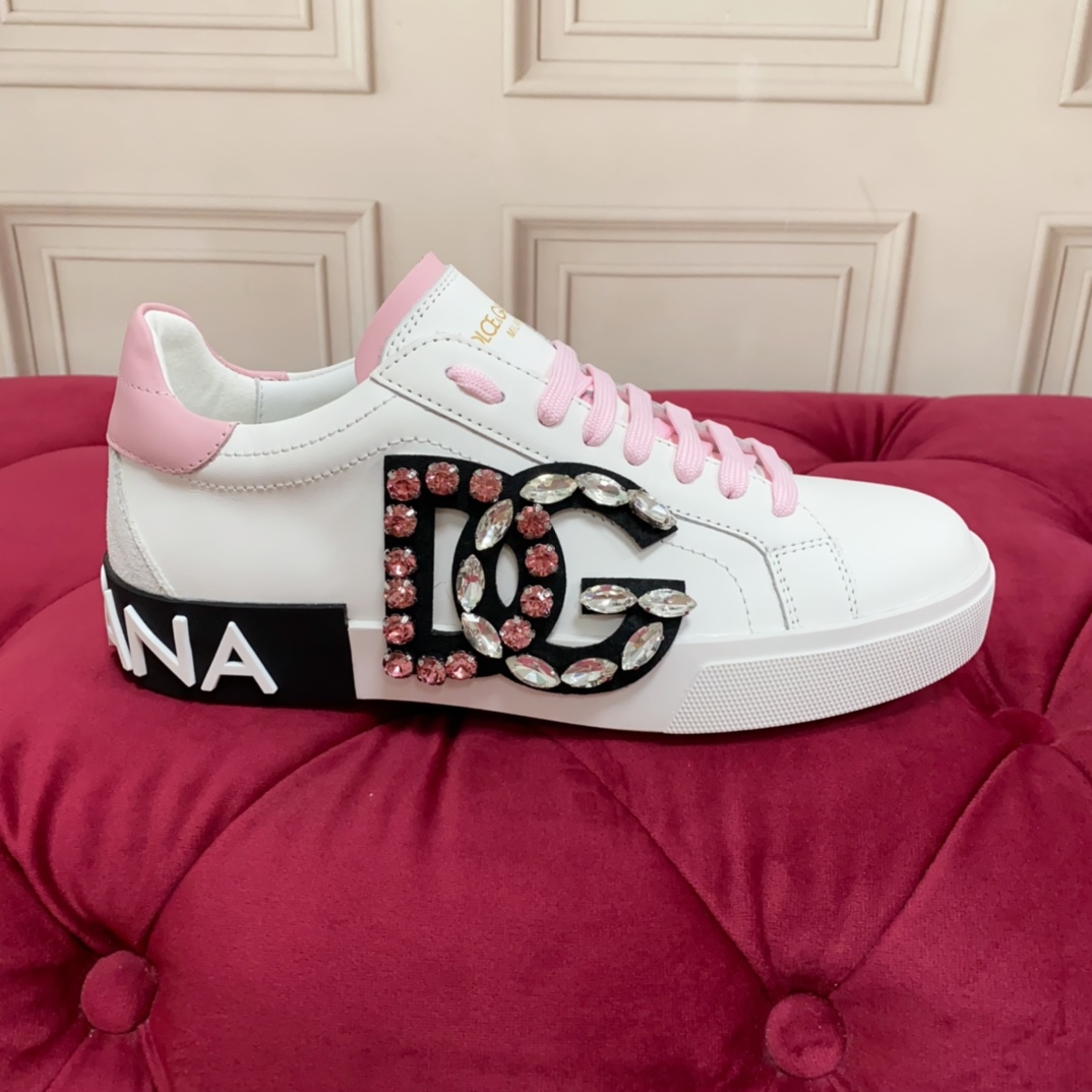 Dolce & Gabbana Calfskin Portofino Sneakers - FashionPlug