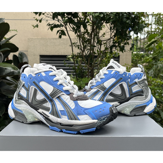 Balenciaga Runner Sneaker In Blue - FashionPlug