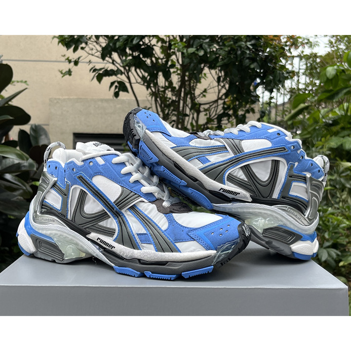 Balenciaga Runner Sneaker In Blue - FashionPlug