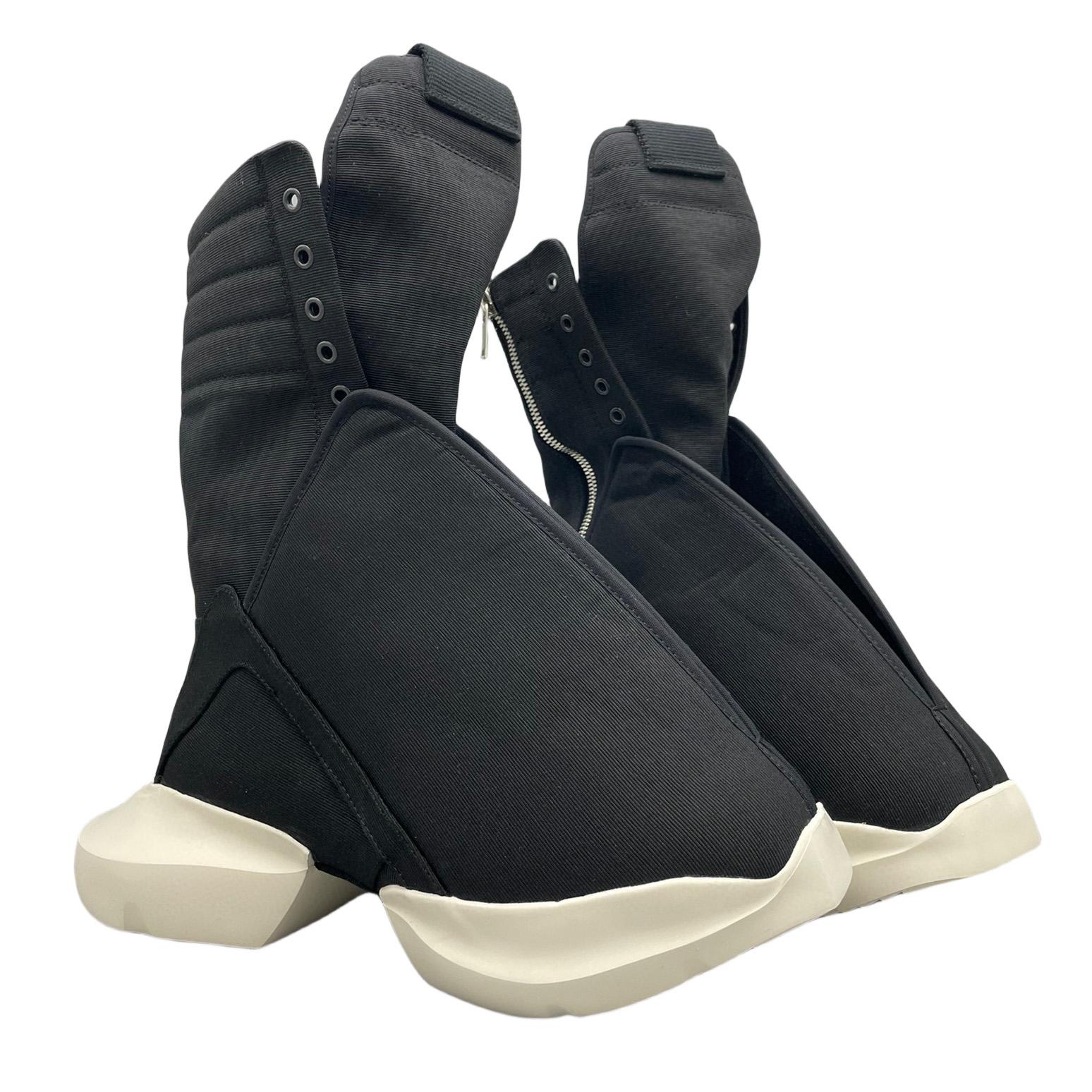 Rick Owens Drkshdw Megaturbo Dunk Boots Black - FashionPlug