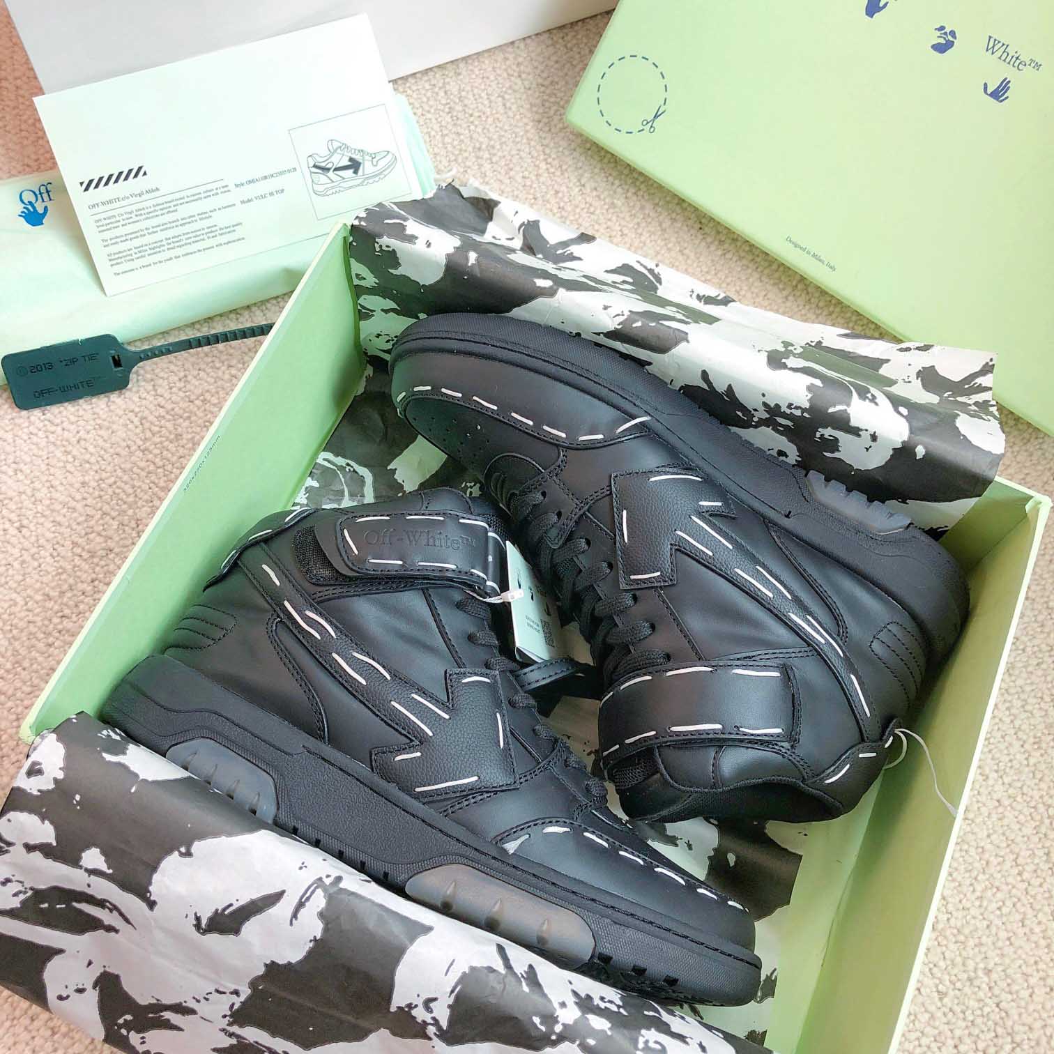 Off White Ooo Mid Sartorial Stitching - FashionPlug