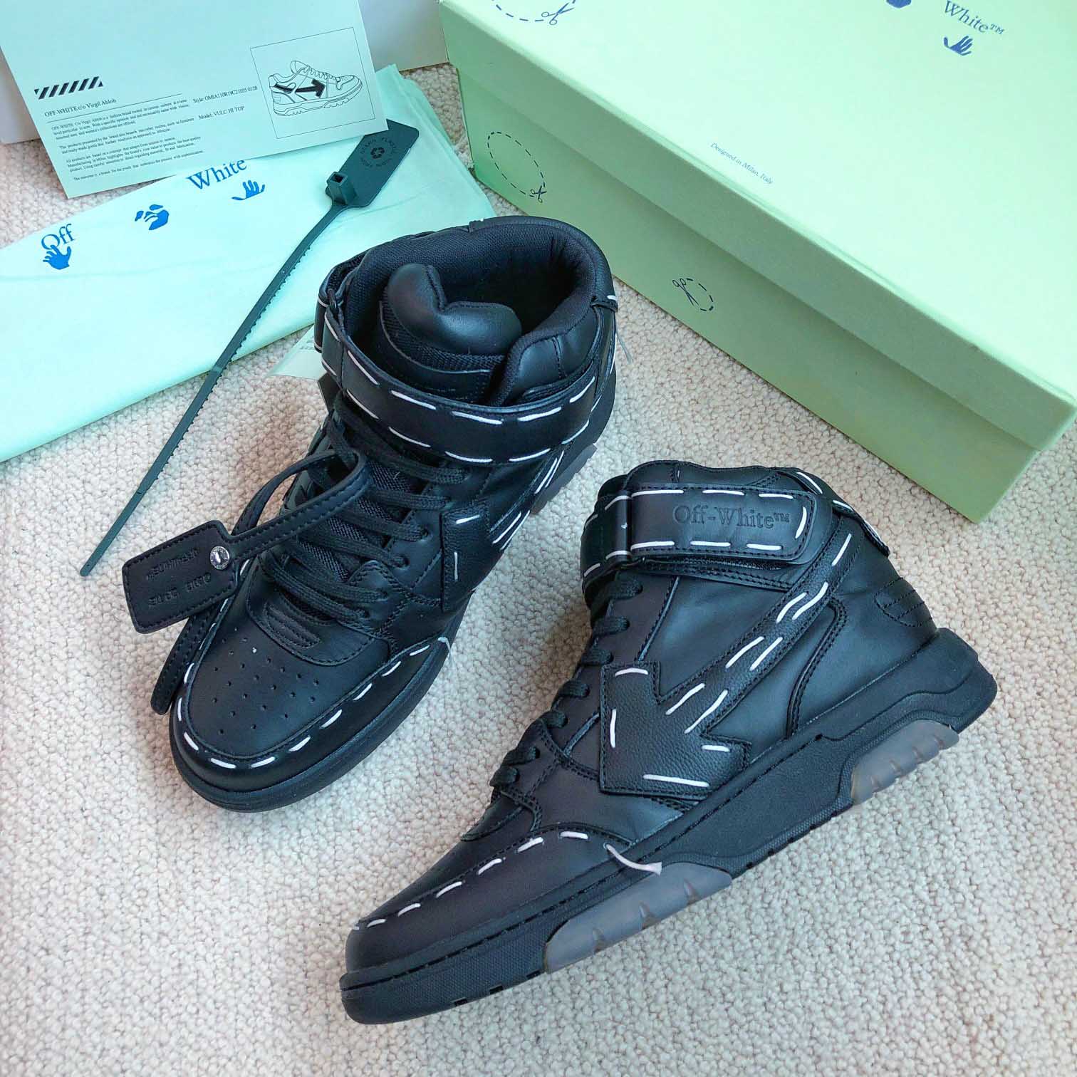 Off White Ooo Mid Sartorial Stitching - FashionPlug