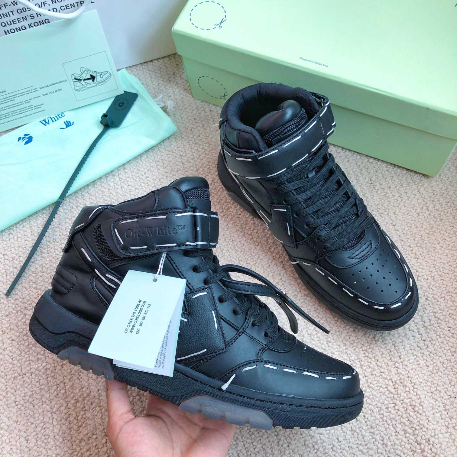 Off White Ooo Mid Sartorial Stitching - FashionPlug