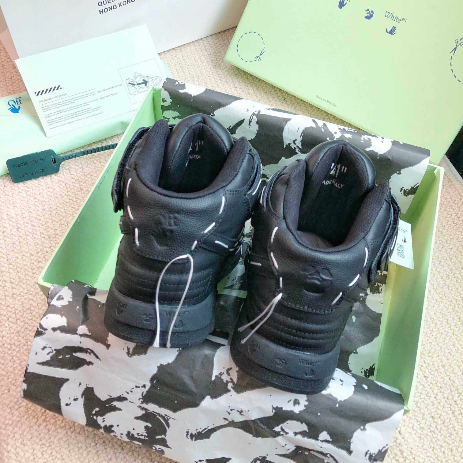 Off White Ooo Mid Sartorial Stitching - FashionPlug