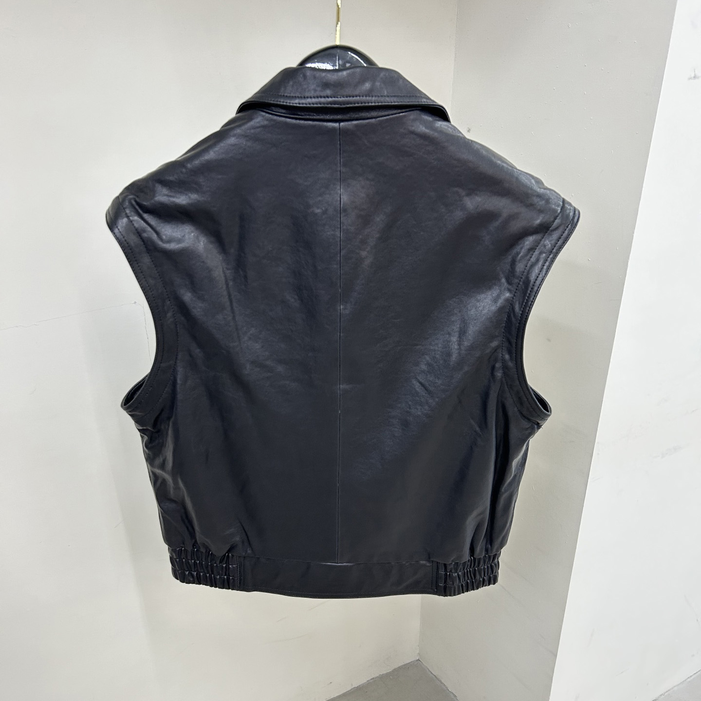 Saint Laurent Biker Jacket In Vintage Crinkled Lambskin - FashionPlug
