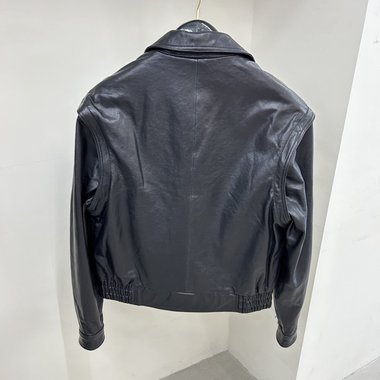 Saint Laurent Biker Jacket In Vintage Crinkled Lambskin - FashionPlug