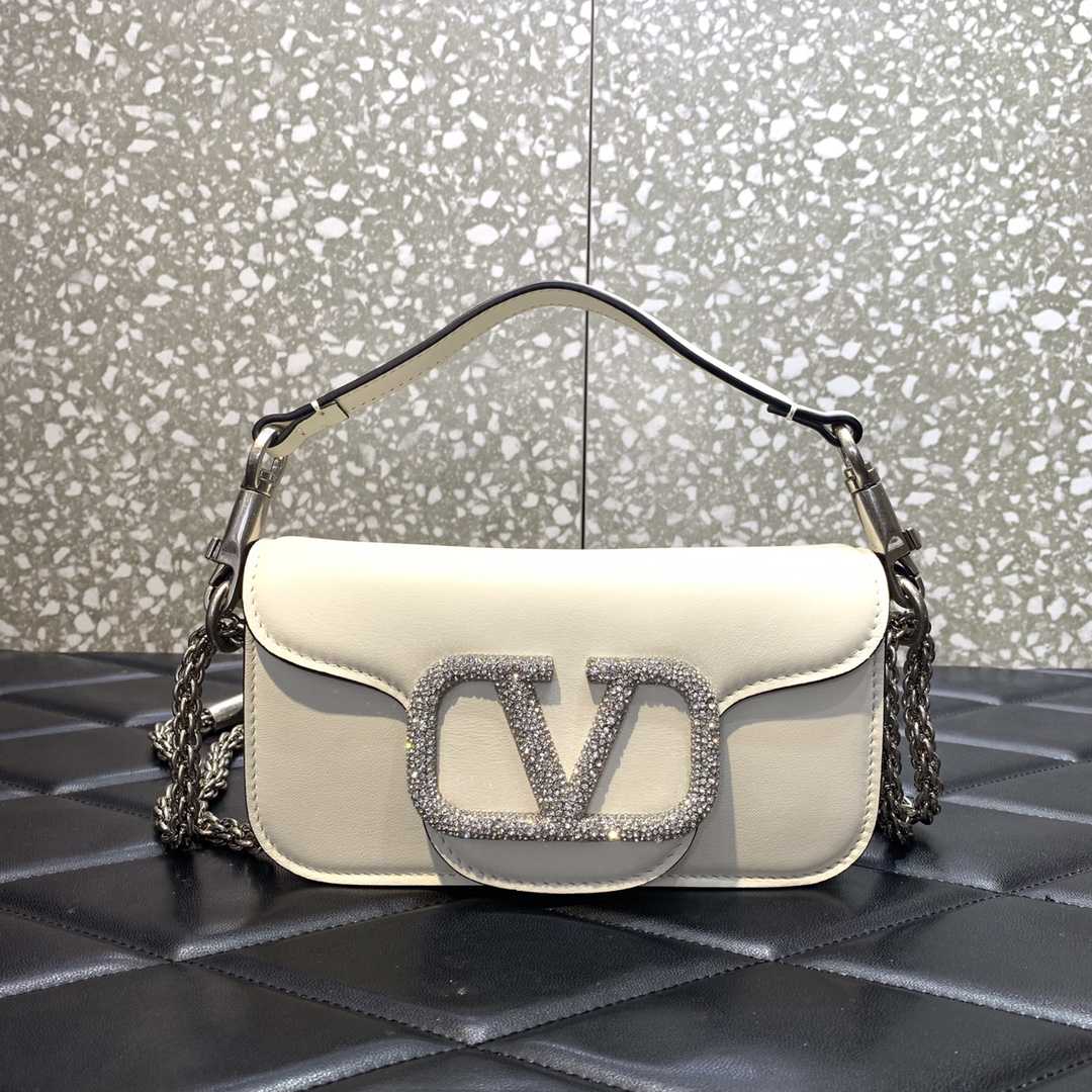 Valenti Locò Small Shoulder Bag With Jewel Logo - FashionPlug