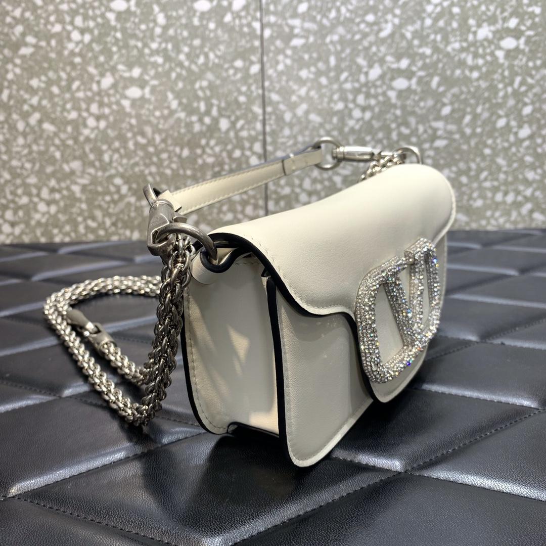 Valenti Locò Small Shoulder Bag With Jewel Logo - FashionPlug