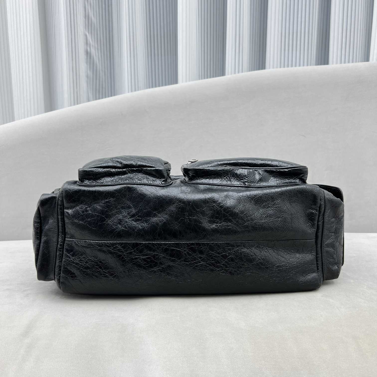 Balenciaga Superbusy Large Sling Bag In Black  - FashionPlug