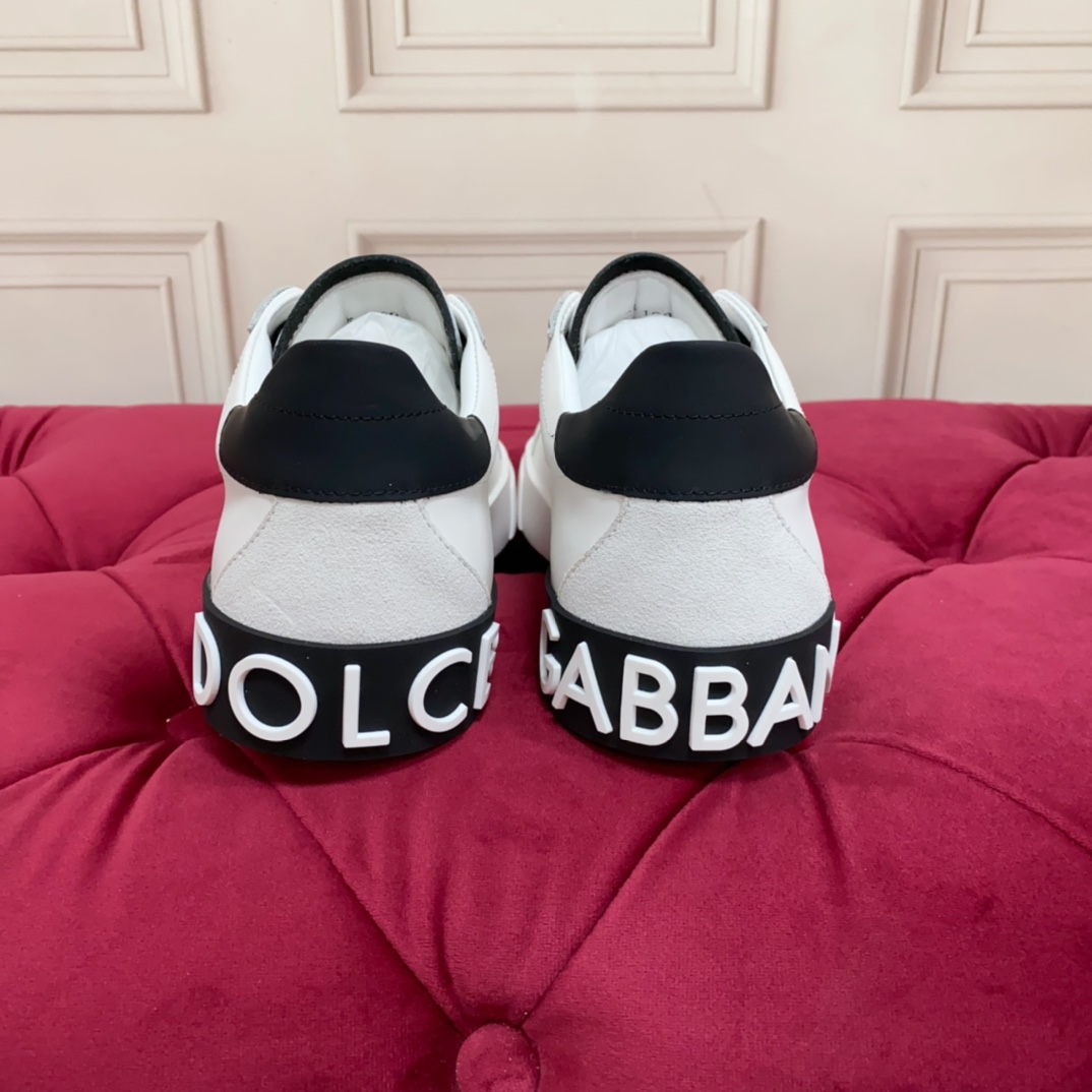 Dolce & Gabbana Calfskin Portofino Sneakers - FashionPlug
