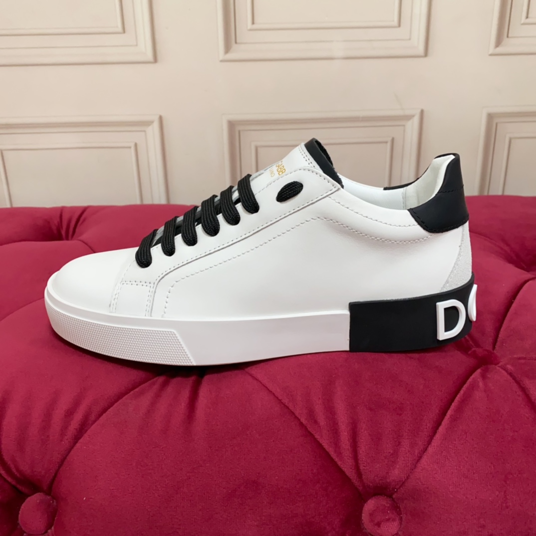 Dolce & Gabbana Calfskin Portofino Sneakers - FashionPlug