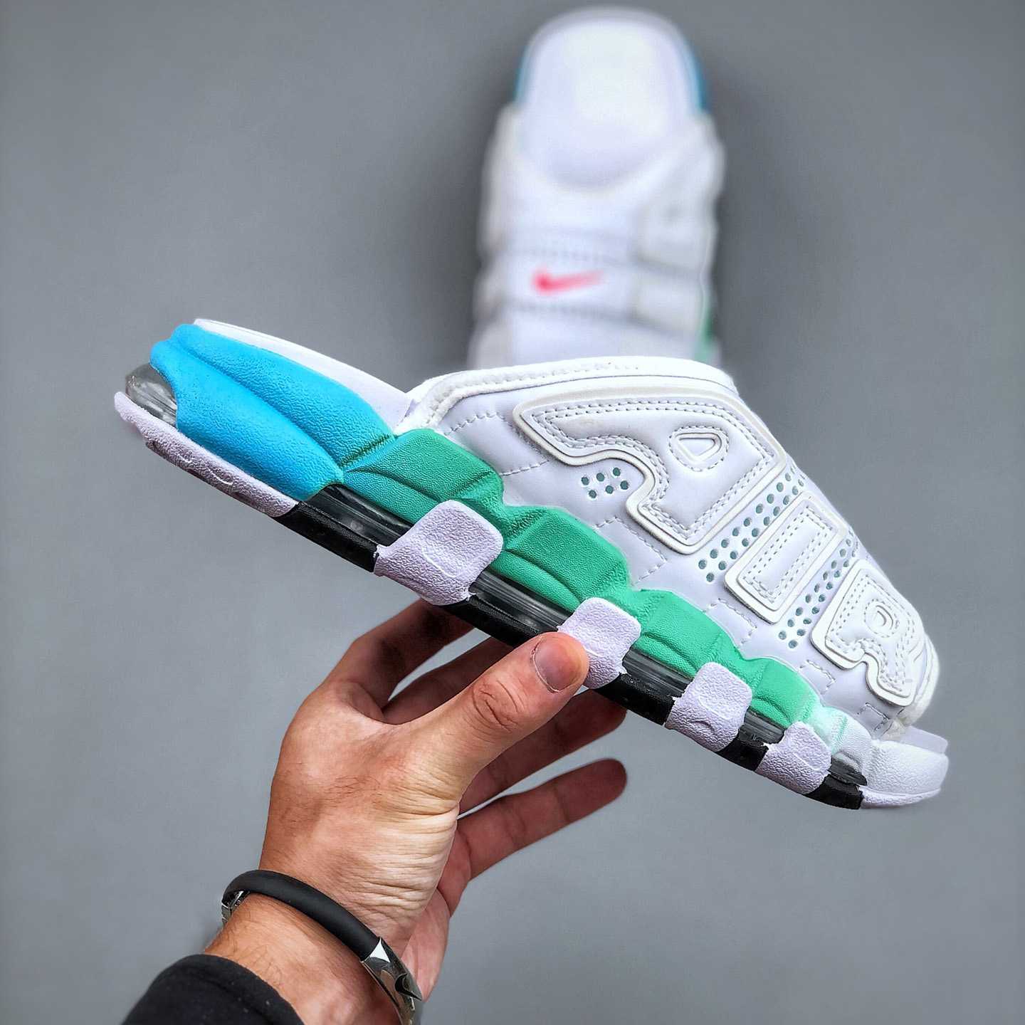 Nike Air More Uptempo Slide   FN3437 161 - FashionPlug