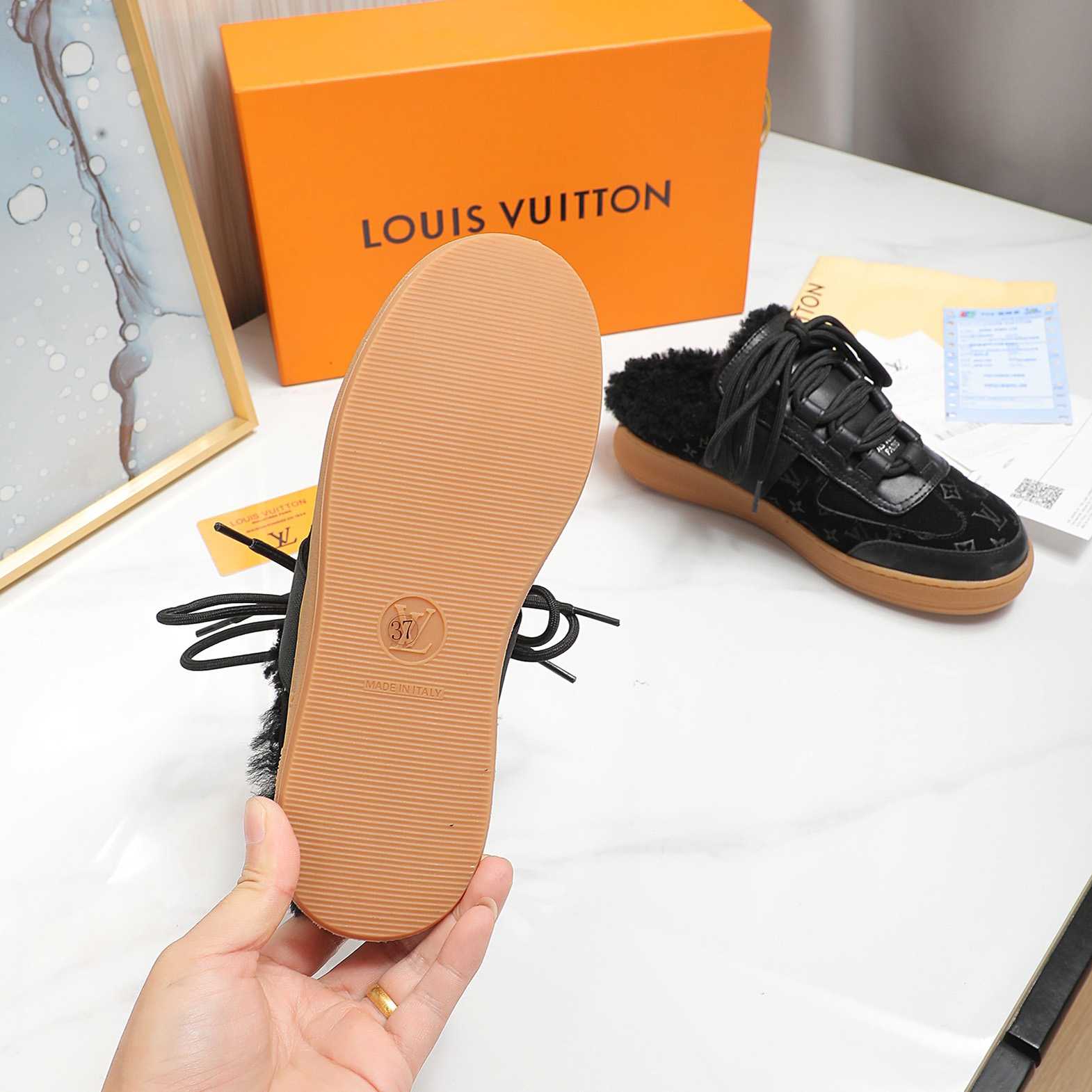 Louis Vuitton Lous Open Back Sneaker - FashionPlug