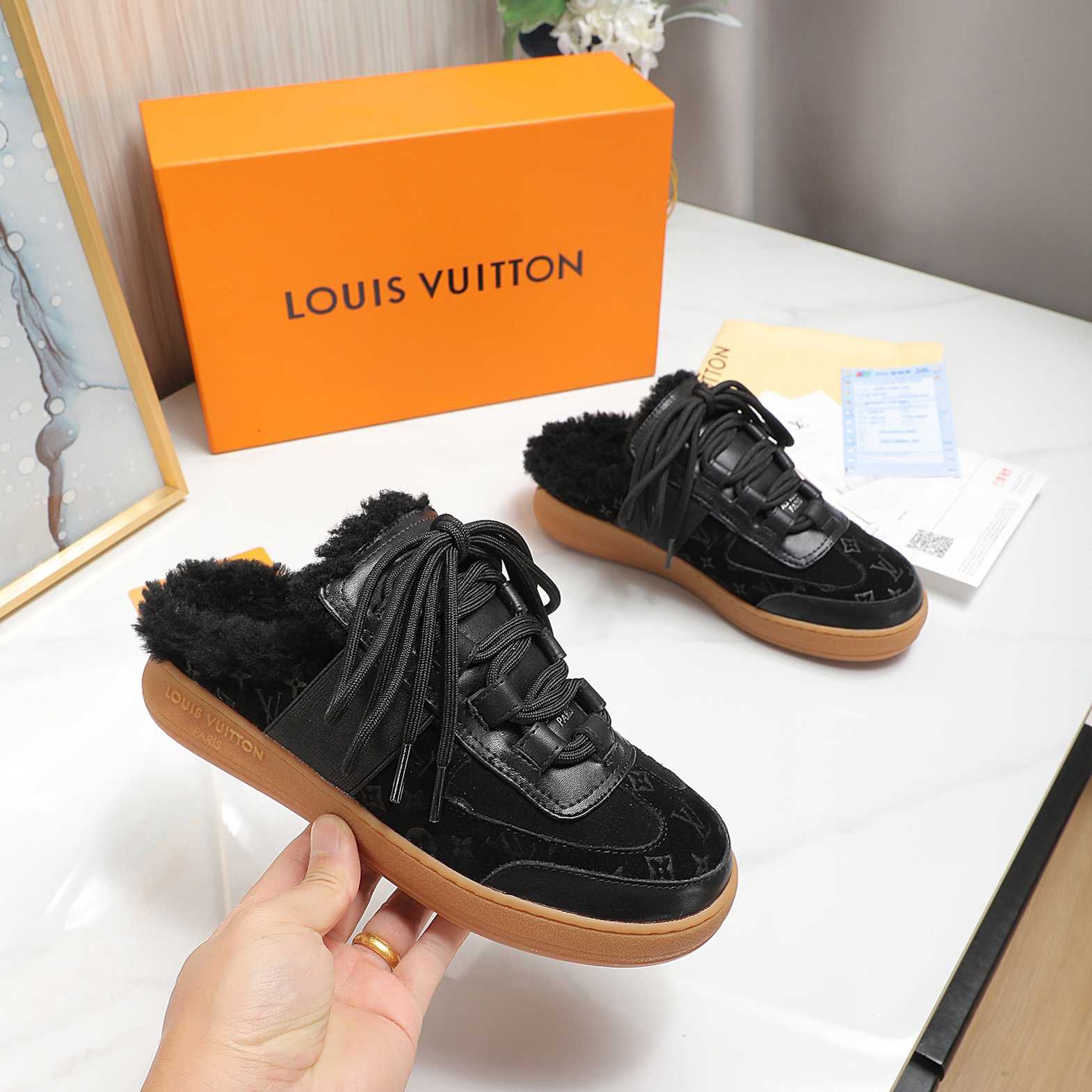 Louis Vuitton Lous Open Back Sneaker - FashionPlug